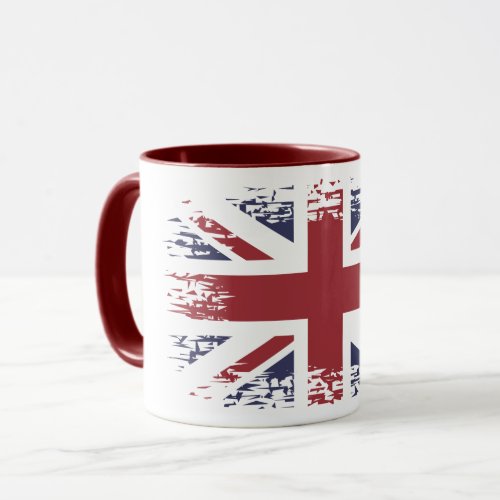 Union Jack UK flag grunge style Mug