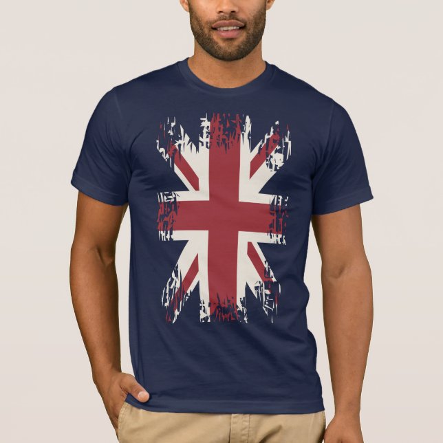 Union Jack (UK flag), grunge style. T-Shirt (Front)