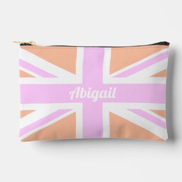 Union Jack / UK Flag in Girly Pink & Orange