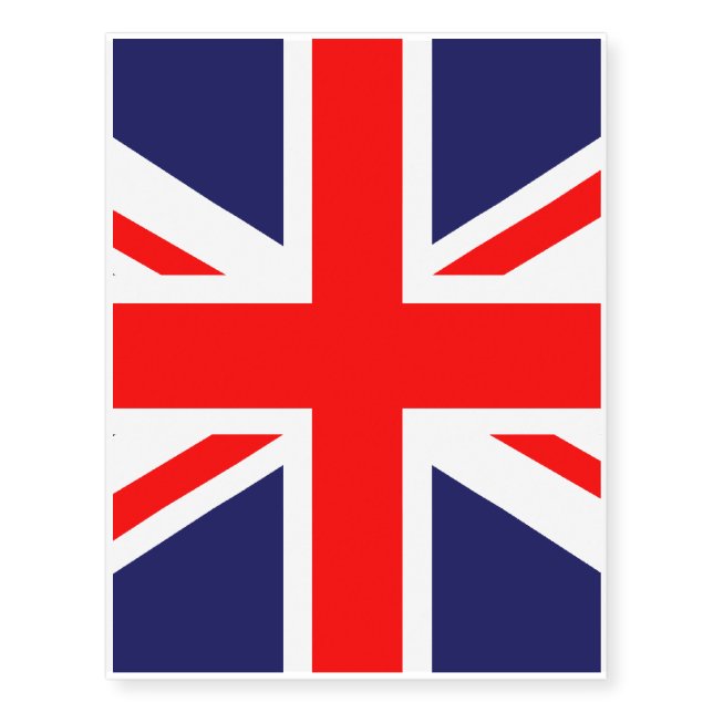 Union Jack - UK Flag Temporary Tattoos (Front)