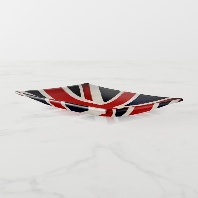 UNION JACK, UK FLAG TRINKET TRAY (Angled)
