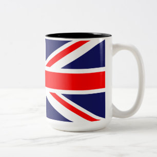 Union Jack - UK Flag Two-Tone Coffee Mug