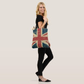 Urban Backwoods Vintage Union Jack Cotton Shopper Bag - Reusable, 38x42cm, 140g/m² Quality - View #10