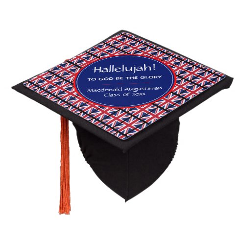 UNION JACK UK Graduate Patriotic Custom HALLELUJAH
