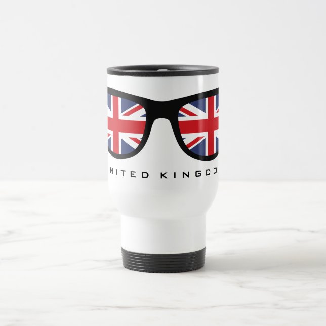 Union Jack UK Shades custom mugs (Center)