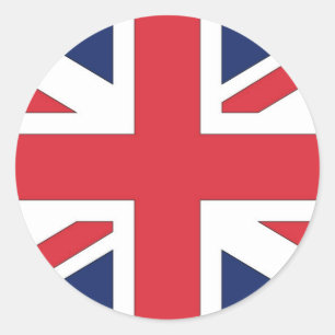 Union Jack/ Union Flag of United Kingdom Classic Round Sticker