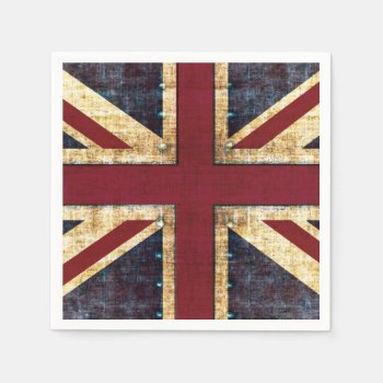 Union Jack United Kingdom Flag Paper Napkins by hutsul at Zazzle