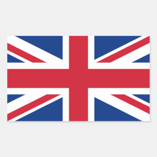 Union Jack United Kingdom Rectangular Sticker