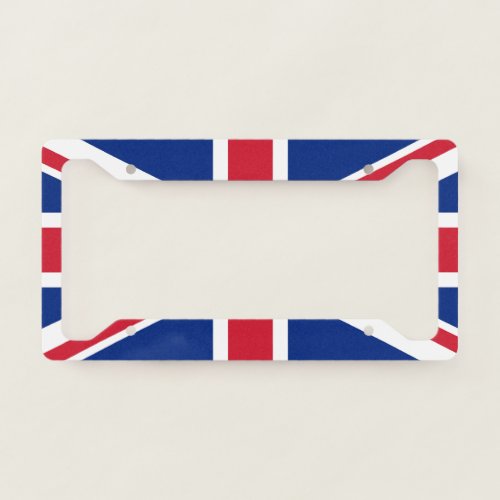 Union Jack United Kingdom UK Flag License Plate Frame
