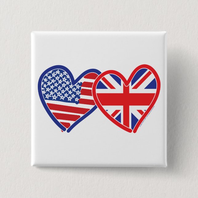 Union Jack/USA Button (Front)