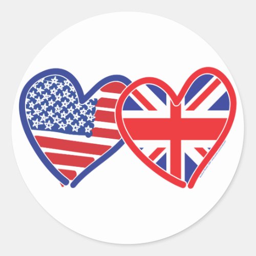 Union JackUSA Classic Round Sticker