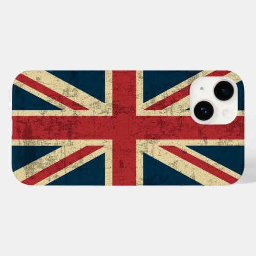 Union Jack Vintage Distressed Case_Mate iPhone 14 Case