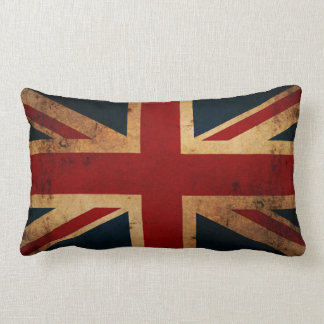 Union Jack (vintage distressed, double sided) Lumbar Pillow
