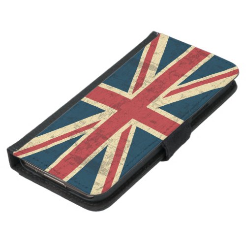 Union Jack Vintage Distressed Samsung Galaxy S5 Wallet Case