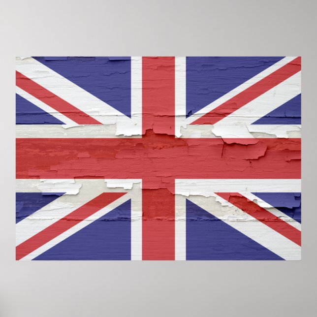 Union Jack Weathered Poster (Front)