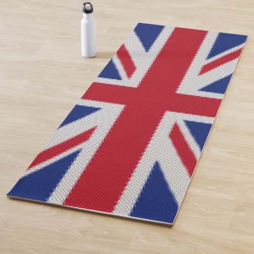 Union Jack Woven Flag Yoga Mat