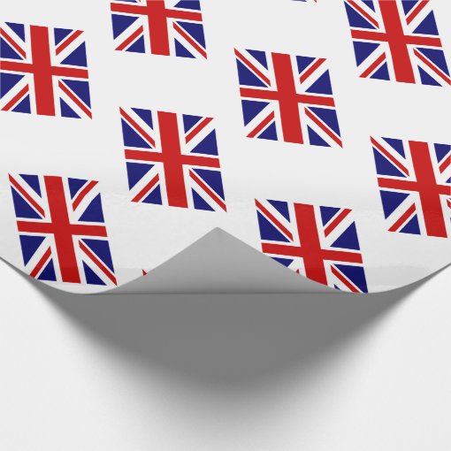 Union jack wrapping paper with British flag Zazzle