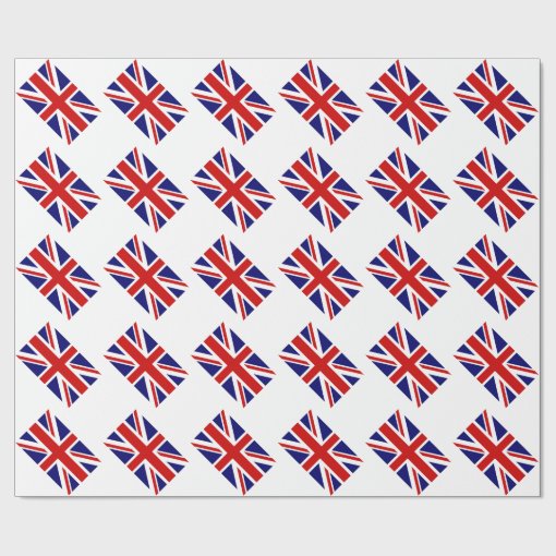 Union jack wrapping paper with British flag Zazzle
