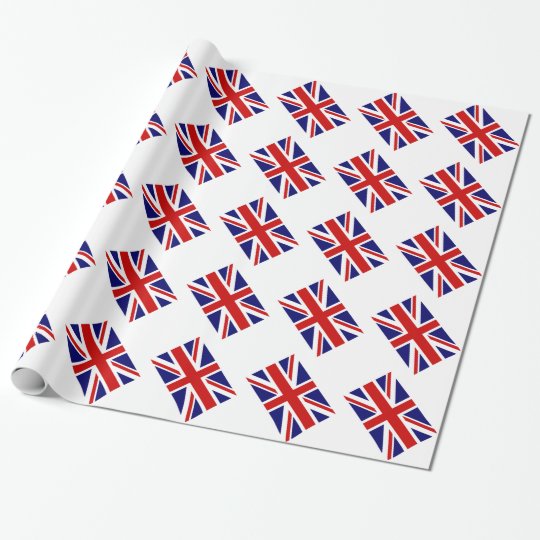 Union jack wrapping paper with British flag
