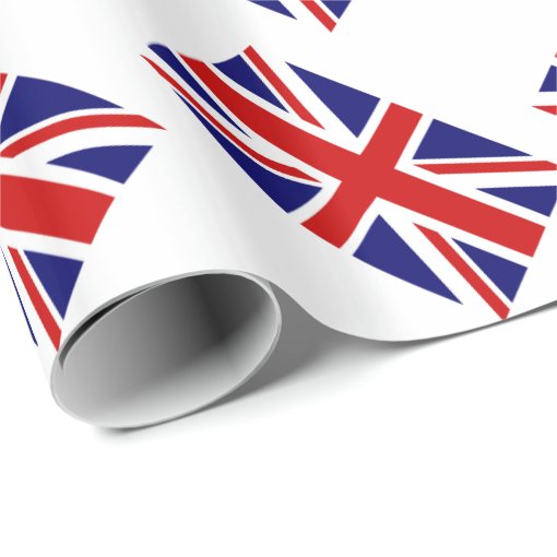 Union jack wrapping paper with British flag Zazzle