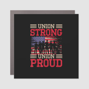 Union Laborer Union Strong Labor Union Worker Unio Car Magnet