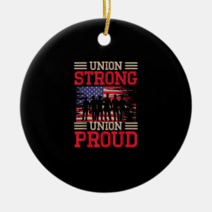 Union Laborer Union Strong Labor Union Worker Unio Ceramic Ornament
