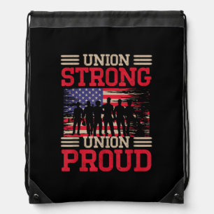 Union Laborer Union Strong Labor Union Worker Unio Drawstring Bag