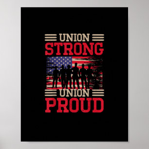 Union Laborer Union Strong Labor Union Worker Unio Poster