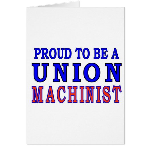 UNION MACHINIST CARDS (Front)