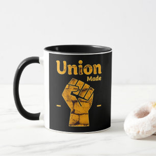 Union Made Worker Fist Labor Day Design Mug