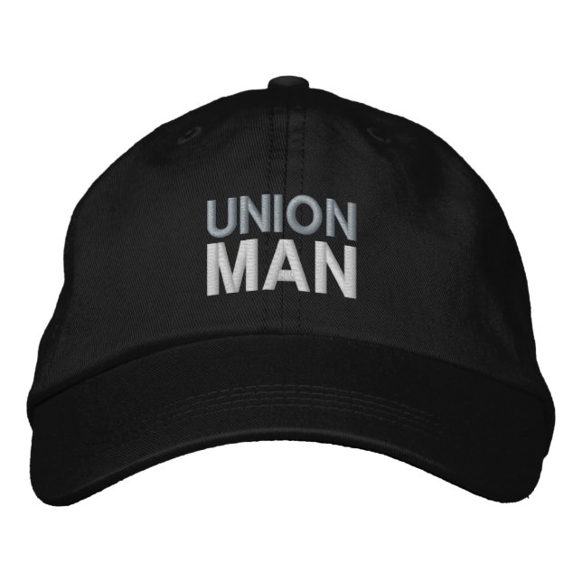 UNION MAN EMBROIDERED BASEBALL CAP (Front)