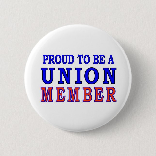 UNION MEMBER PINBACK BUTTON (Front)