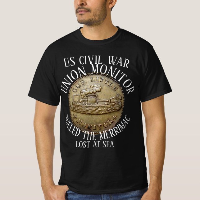 UNION MONITOR US CIVIL WAR VERSUS MERRIMAC T-Shirt (Front)