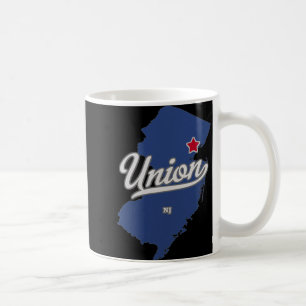 Union New Jersey Nj Map  Coffee Mug
