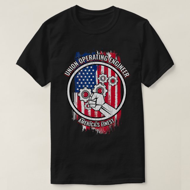 Union Operating Engineer  Mens Gift Operating Engi T-Shirt (Design Front)