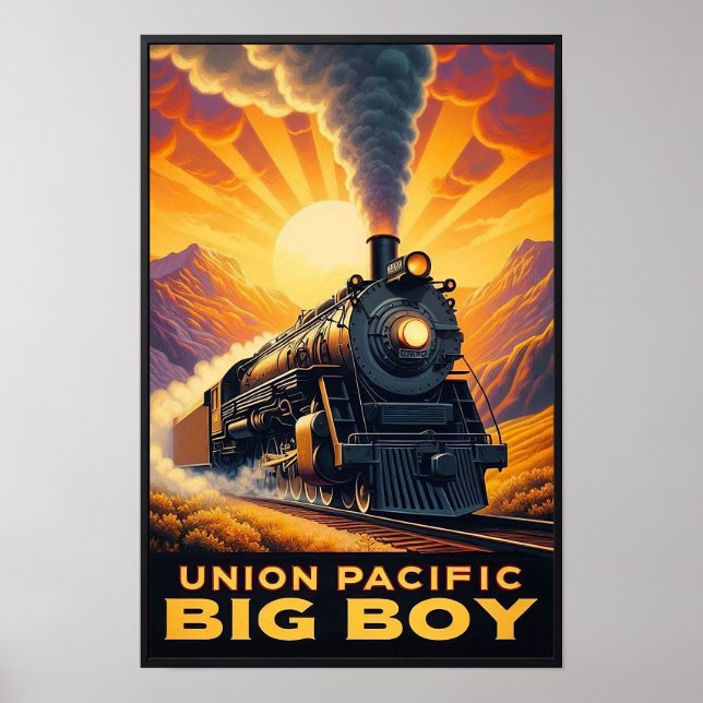 Union Pacific Big Boy Vintage Train Poster (Front)
