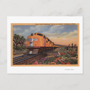 Union Pacific Railroad "City of Los Angeles" Postcard