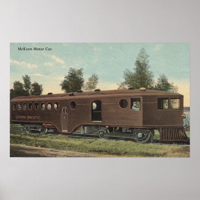Union Pacific RailroadMcKeen Motor Car View Poster (Front)