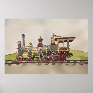 Union Pacific's No. 119 at Promontory Summit Poster