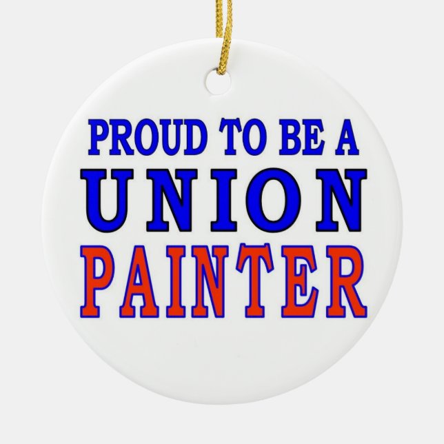 UNION PAINTER CERAMIC ORNAMENT (Front)