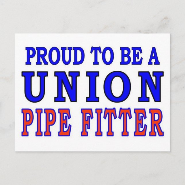 UNION PIPE FITTER POSTCARD (Front)