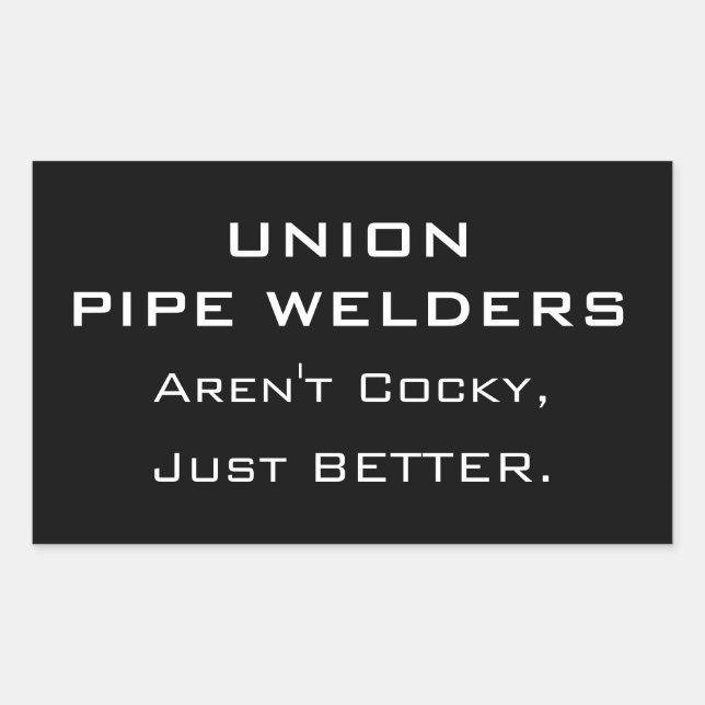 Union Pipe Welders Rectangular Sticker (Front)