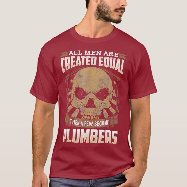 Union Plumber    American Proud Laborer T-Shirt (Front)