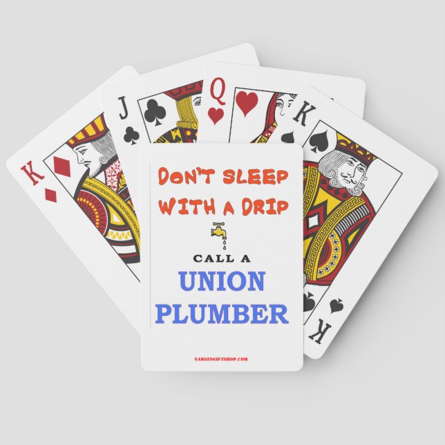 UNION PLUMMER POKER CARDS (Back)