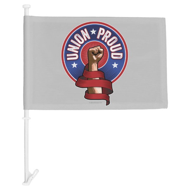 Union Proud Car Flag (Front)