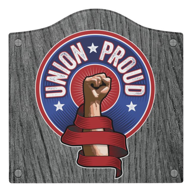 Union Proud Door Sign (Large Crest Front)