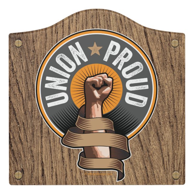 Union Proud Door Sign (Large Crest Front)