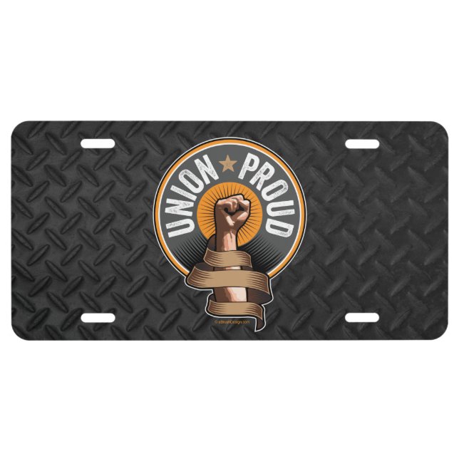 Union Proud License Plate (Front)