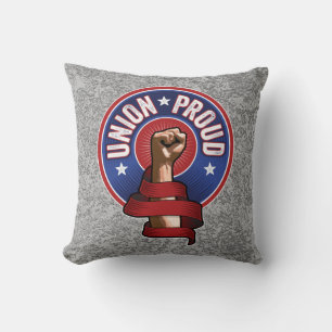 Union Proud Throw Pillow