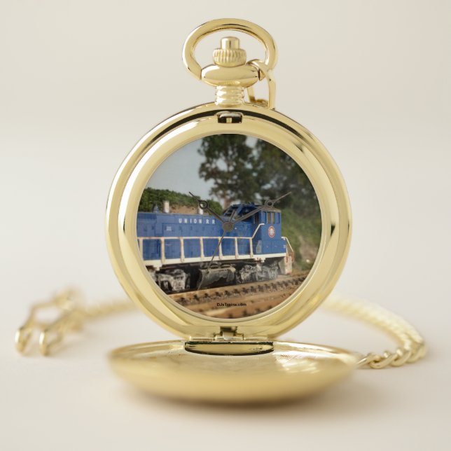 Union Railroad Northbound at Bull Run Pocketwatch Pocket Watch (Inside)
